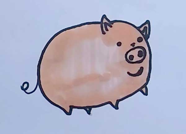 小猪的简笔画 小猪怎么画简单又可爱