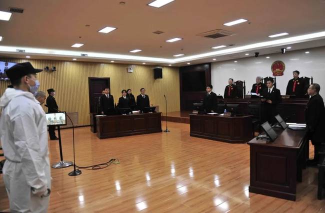 ▲庭审现场。图片来源于哈尔滨中级人民法院官方微信