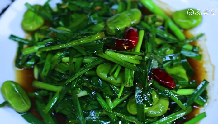韭菜炒蚕豆怎么做 韭菜炒蚕豆的做法